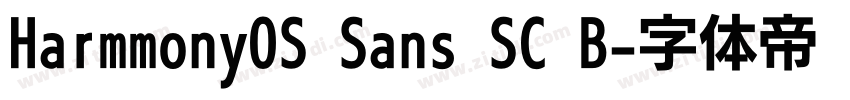 HarmmonyOS Sans SC B字体转换 HarmmonyOS Sans SC B字体转换